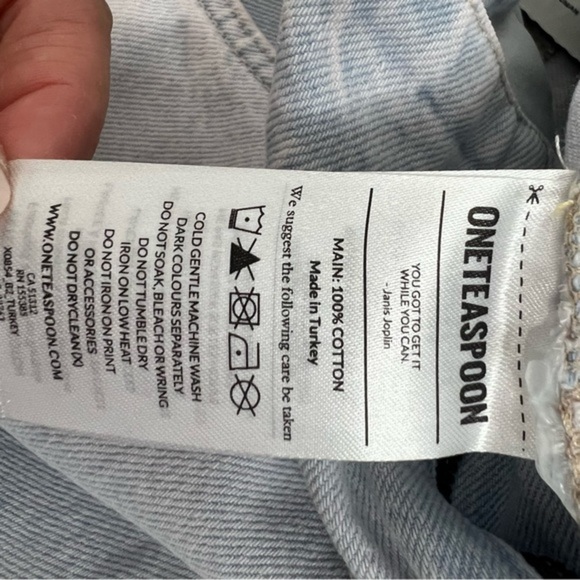 ONE TEASPOON NWOT Pioneer High Waist Straight Leg Jeans - Picture 16 of 16